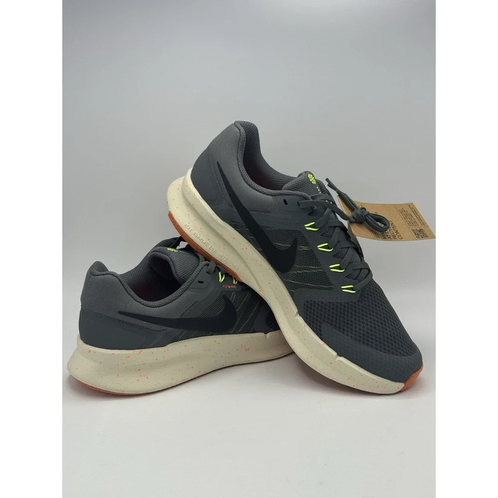 Nike Run Swift 3 Mens Running Shoes Iron Grey-Orange HV5226-068 Size 11